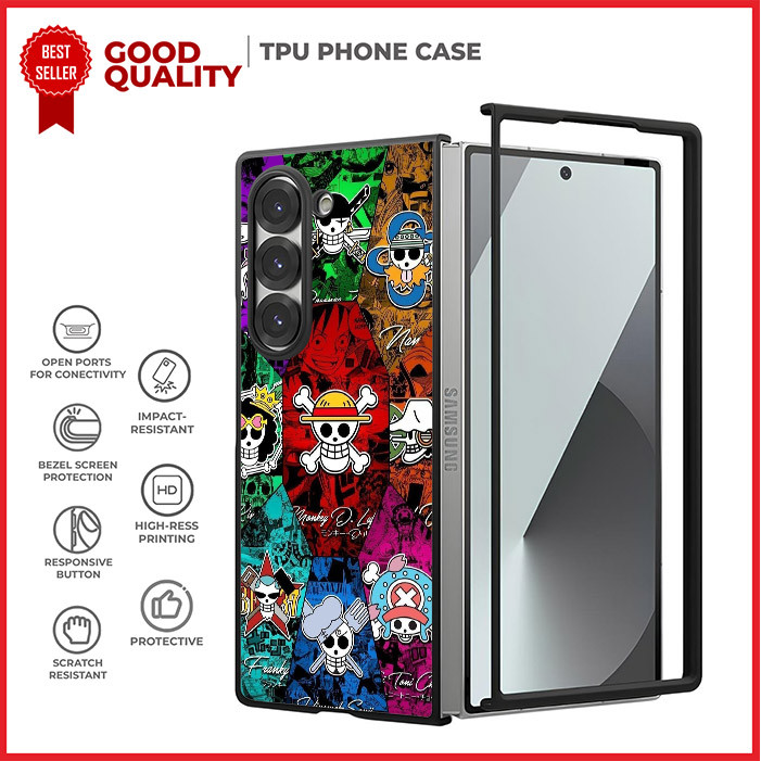 เคส เคส Samsung Z Flip 7 6 5 4 3, Z Fold 7 6 5 4 3 5G SE One Piece Icons AH0440 Custom N5