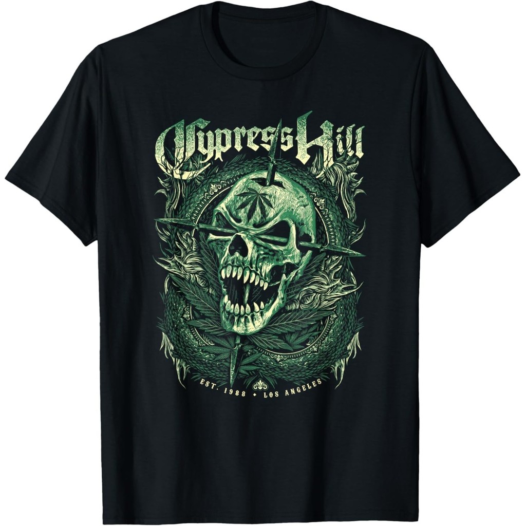 Cypress Hill - เสื้อยืด Green Skull