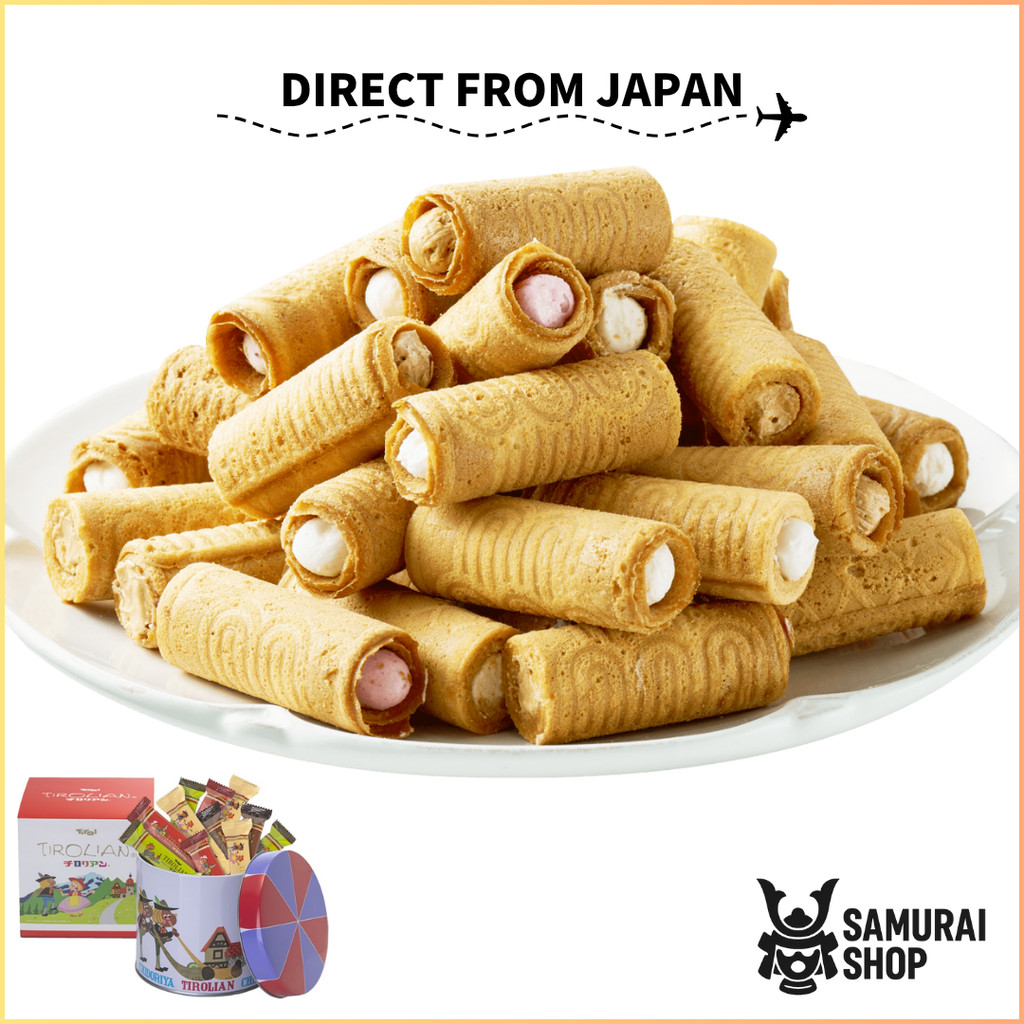 [Gift Box] Chirolian Cream Rolled Cookies / For Child, Famaly and Friend / Wafer Roll Cookies / Dire