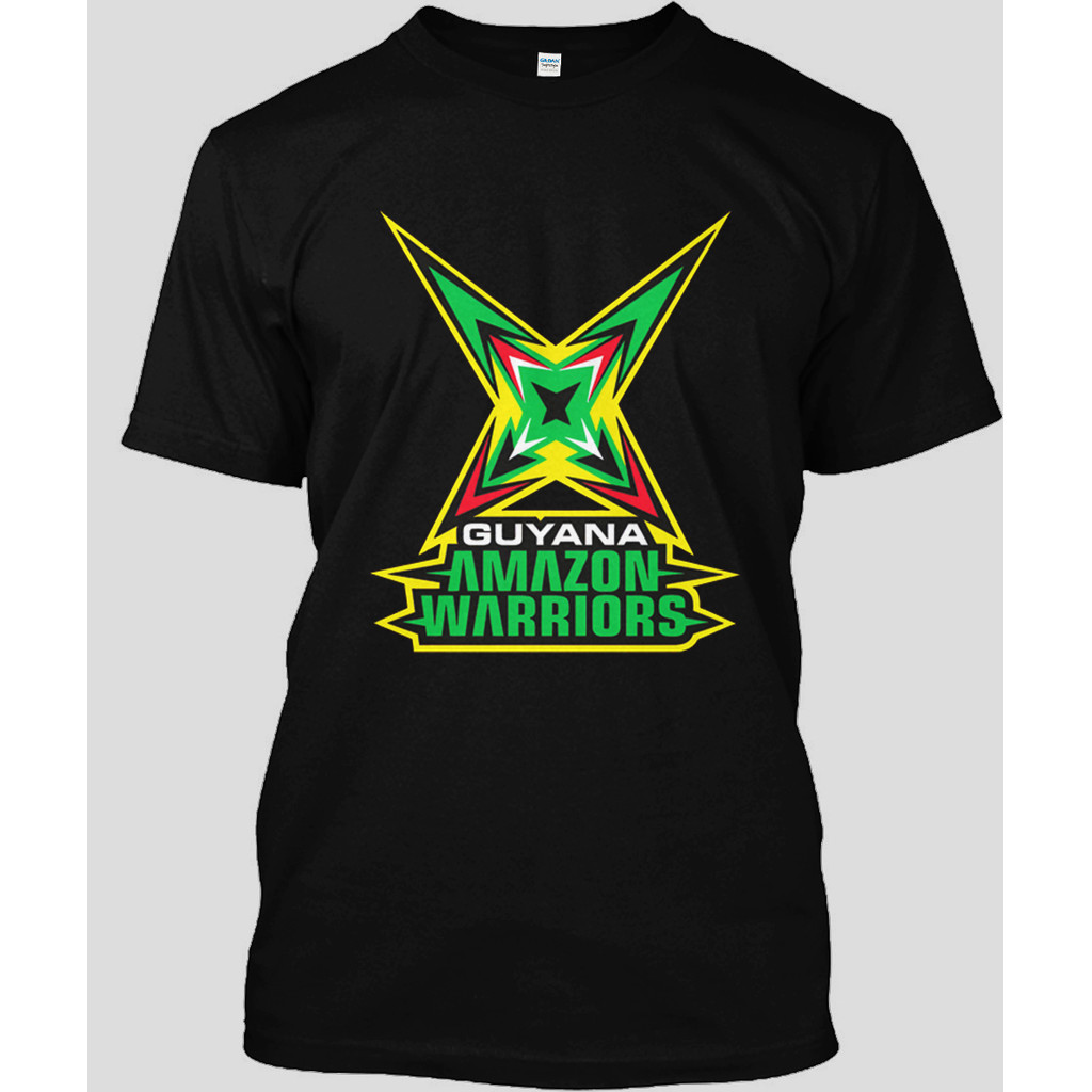 เสื้อยืดสีดําบุรุษ Guyana Warriors