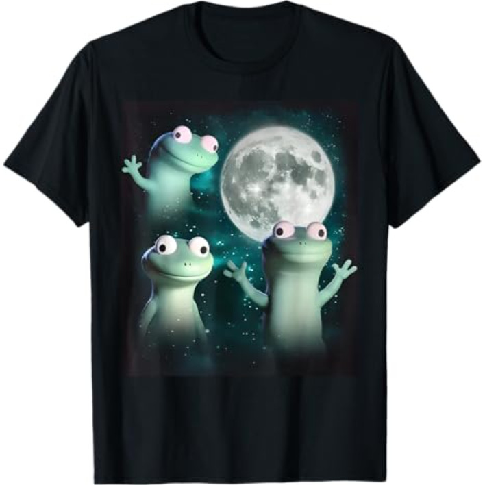 Lizard Lizard Lizard Funny Lizard Moon Trending Meme เสื้อยืด