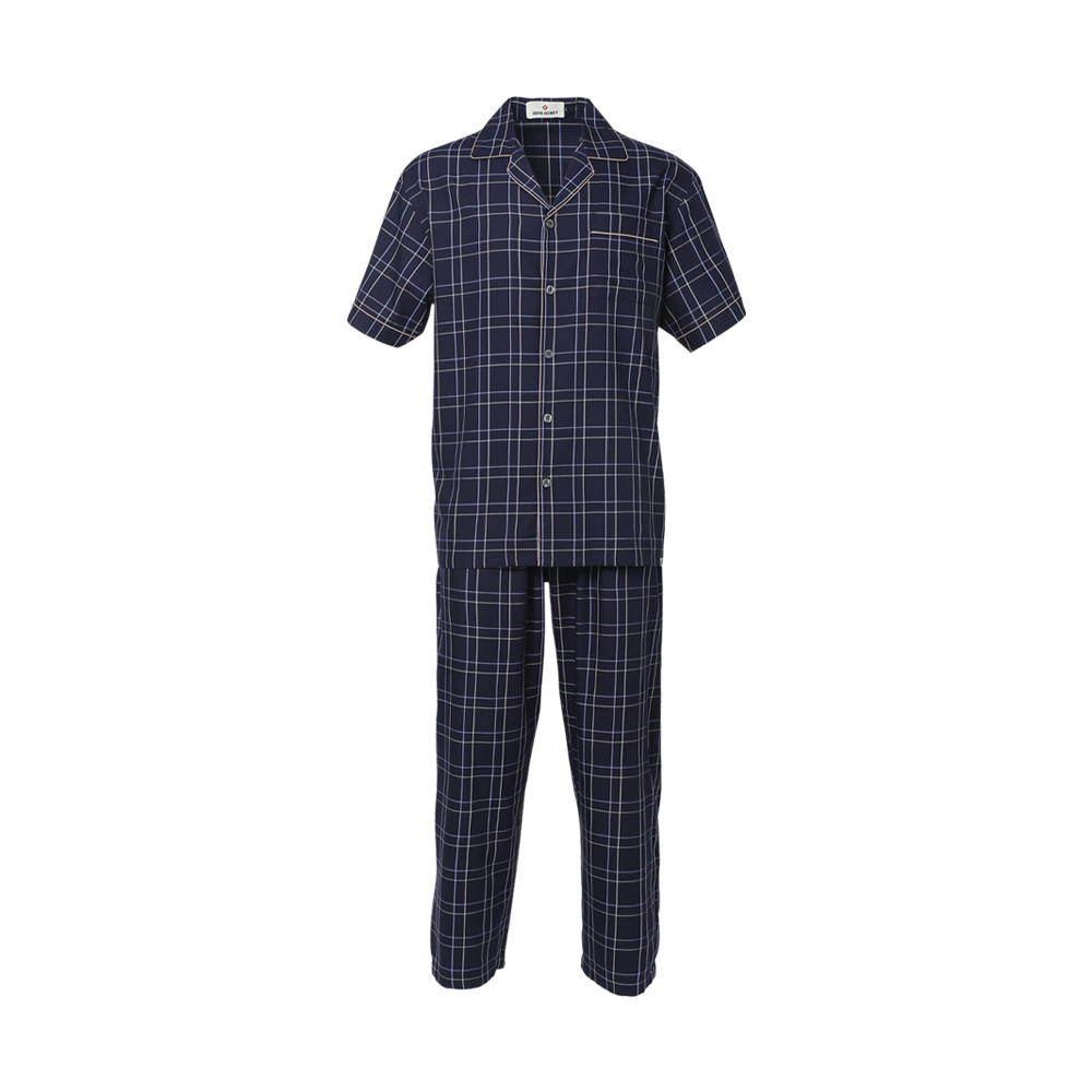 John Henry Underwear Sleepwear ชุดนอนแขนสั้นผู้ชาย รุ่น JU JU6054SL สีกรมท่า