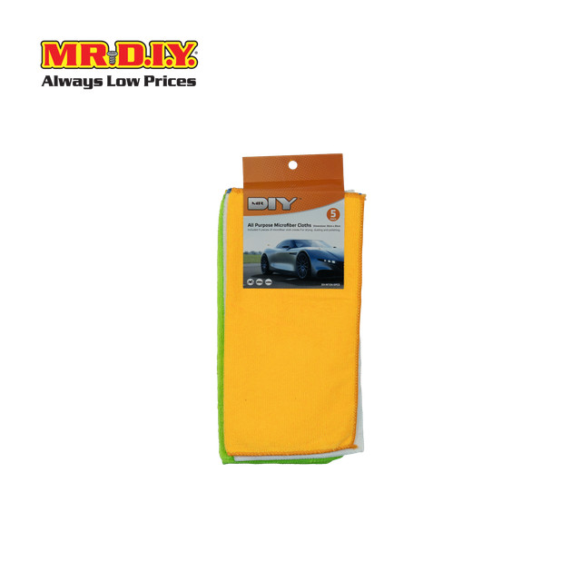 MR.D.I.Y. ผ้าไมโครไฟเบอร์อเนกประสงค์ ขนาด 30 x 30 ซม. คละสี (5 ชิ้น/แพ็ก)_9004544