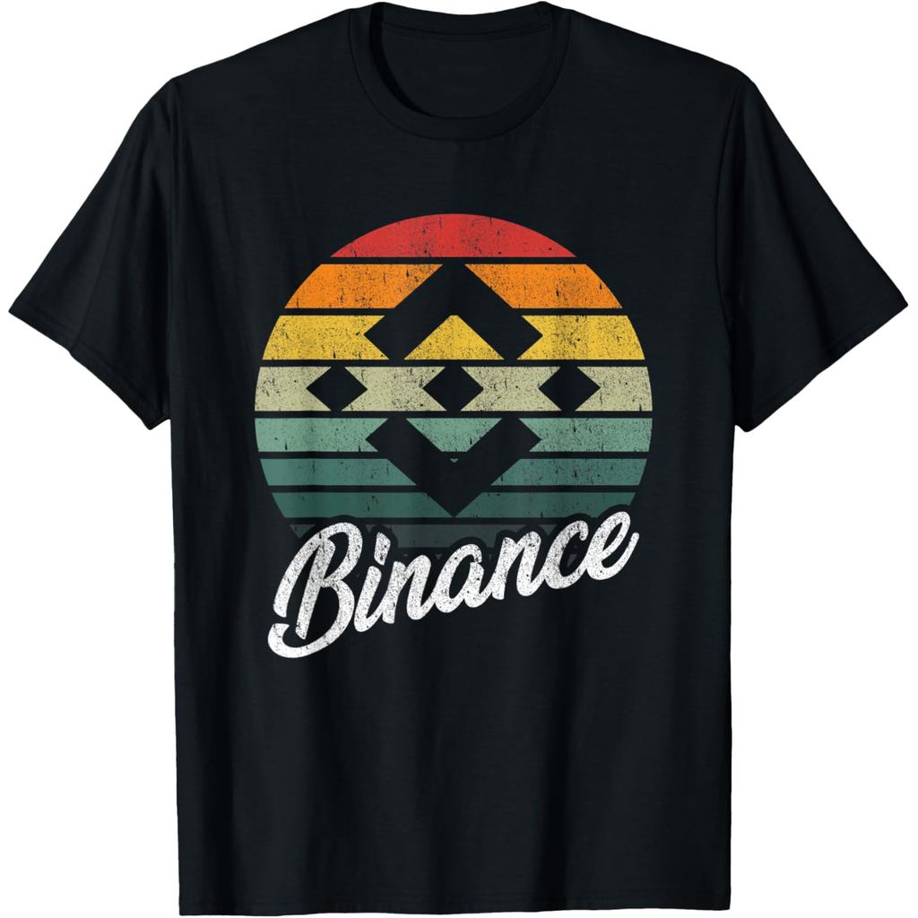 เสื้อยืดผ้าฝ้ายผู้ชาย Binance Crypto, Binance, เสื้อยืด Cryptocurrency แขนสั้นผ้าฝ้ายคุณภาพสูง