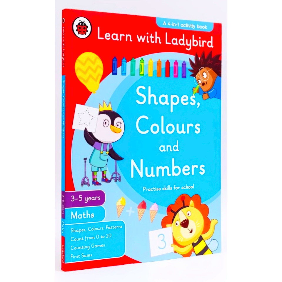 (BX) LEARN WITH LADYBIRD: SHAPES, COLOURS & NUMBERS (3-5 ปี)