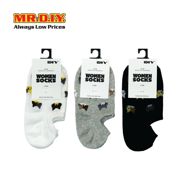 MR.D.I.Y. ถุงเท้าข้อสั้นสำหรับผู้หญิง ผ้า Cotton ขนาด Freesize คละสี_9037111