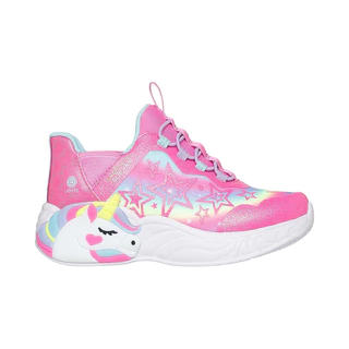 Skechers สเก็ตเชอร์ส รองเท้าเด็กผู้หญิง Girls Slip-Ins Unicorn Dreams Starry Lite Shoes - 302296L-PKMT