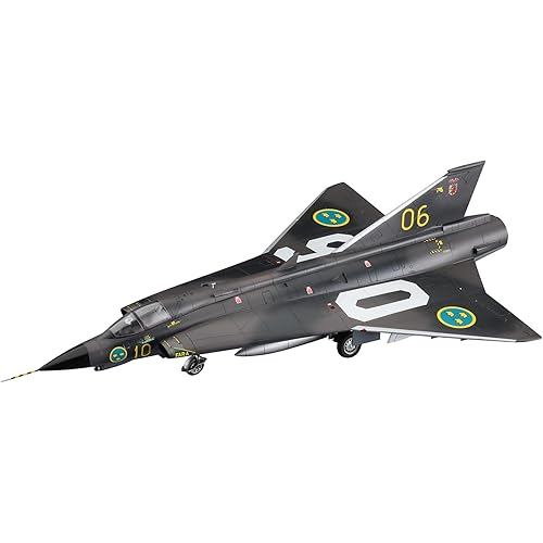 Hasegawa 1/72 Swedish Air Force J35F Draken Plastic model E48
