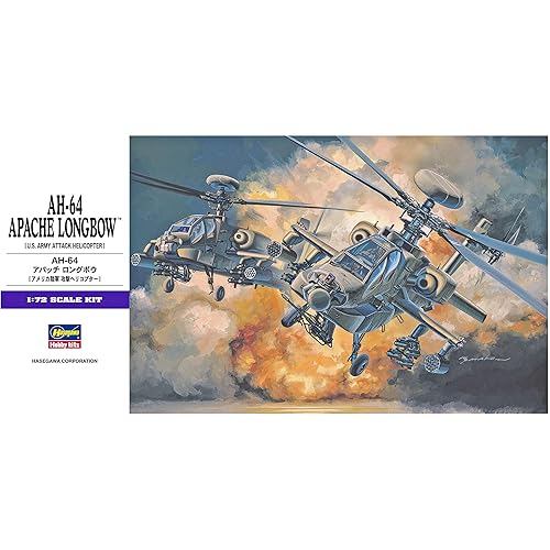 Hasegawa 1/72 united states army AH-64 longbow apache plastic model E6