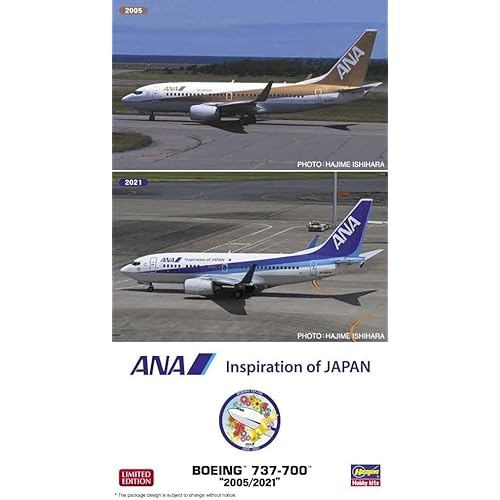 Hasegawa 1/200 ANA Boeing 737-700 2005/2021 Plastic model 10845