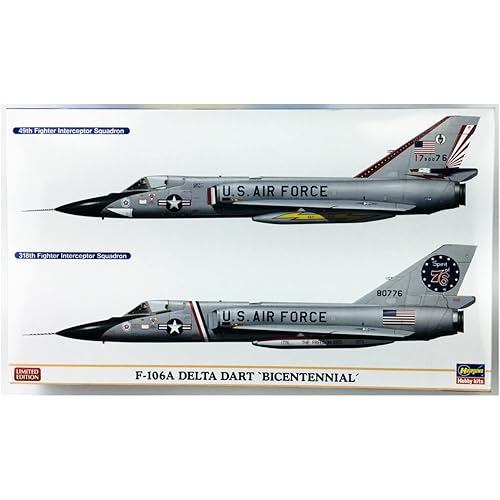 Hasegawa 1/72 US Air Force F-106A Delta Dart Bicentennial Set of 2 Plastic Model 02402