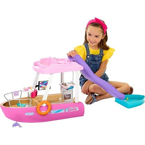 Barbie Dream Boat with Pool and Slide doll sold separately Kisekae Doll/House from 3 years old Pink 