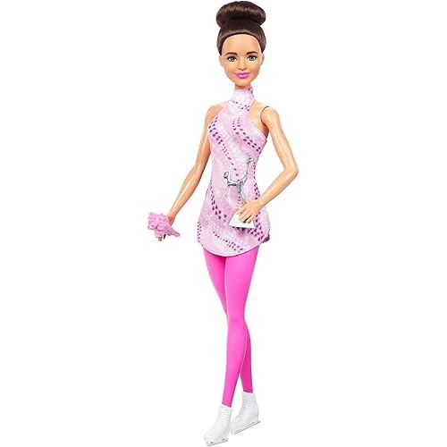 Barbie and Push-Pieces Figure Skater Kisekae Doll/House Doll from 3 years old Pink HRG37