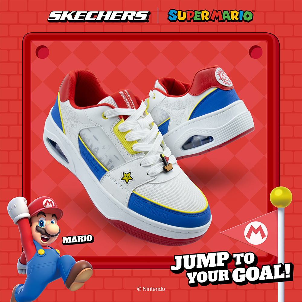 Skechers สเก็ตเชอร์ส รองเท้าผู้ชาย Men Nintendo Street UNO Court Shoes - 802026-