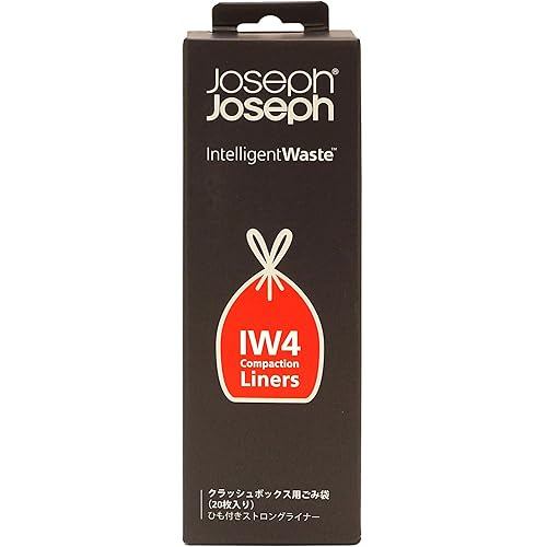 [Direct from JP] Joseph Joseph 50L IW4 Crush Box Garbage Bags, 20-Pack, 30033