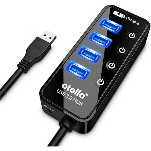 [Direct from JP] atolla USB3.0 hub 4 port 5Gbps high speed data transfer USB HUB 3.0 expansion + 1 c