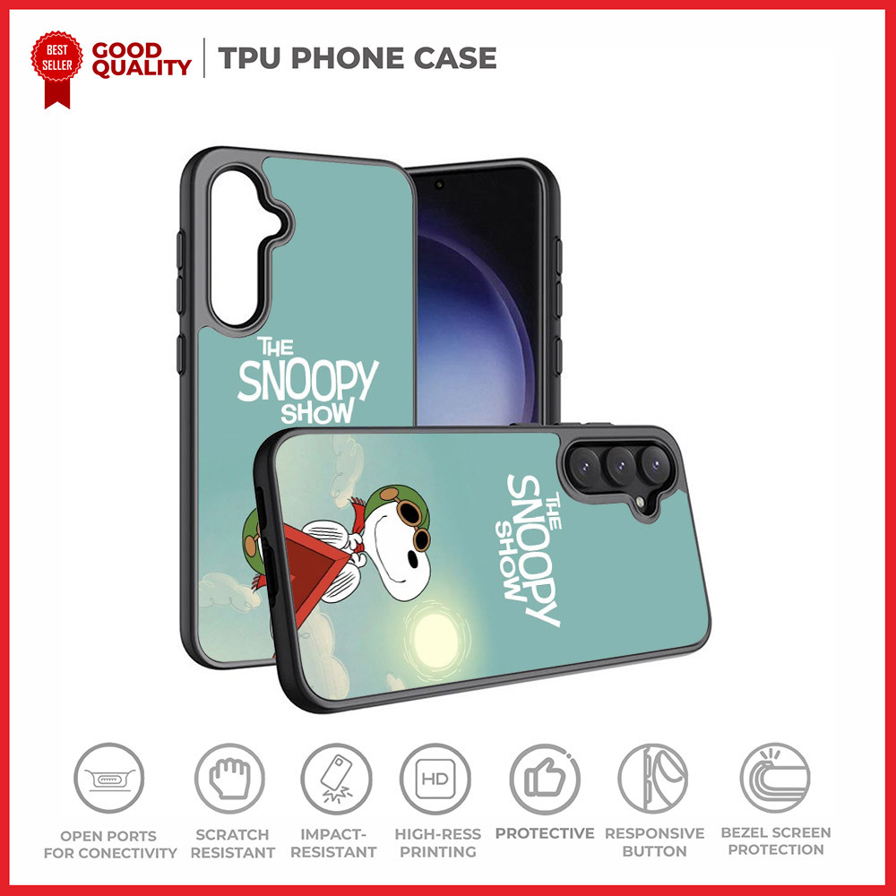 เคส Samsung A17 A56 A36 A26 A16 A55 A35 A25 A15 A54 A34 A24 A14 A07 A06 A05s Snoopy Show AH0547 Cust