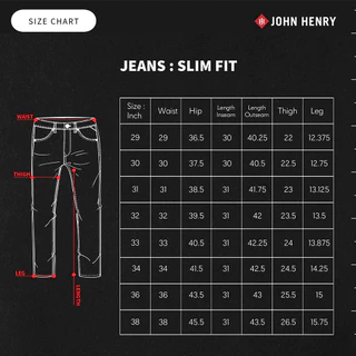 John Henry กางเกงยีนส์ผู้ชาย ทรงเข้ารูป รุ่น JH F425MPTSM08 - สีดำ
