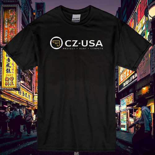 เสื้อใหม่เช็ก Firearm Cz Firearms Men & Logo T Shirt