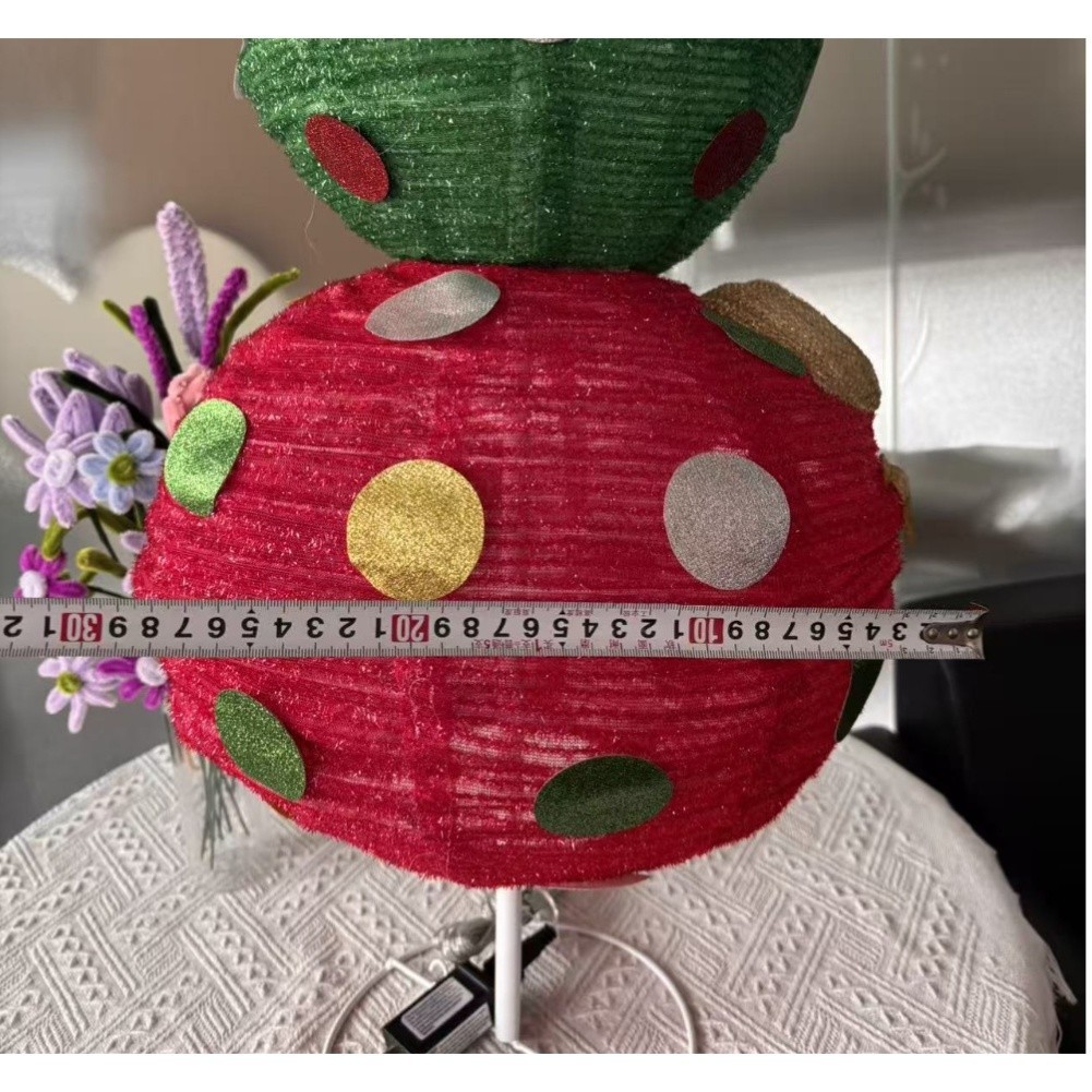 ECHOLarge Lighted Stackable Ornament Outdoor Christmas Ball Ornament