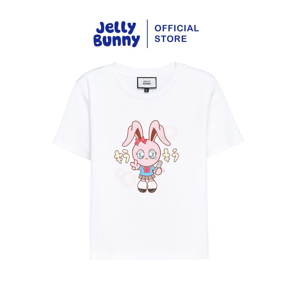 JELLY BUNNY เสื้อยืดแขนสั้นพิมพ์ลาย รุ่น B25WATL017