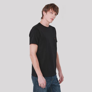 John Henry เสื้อยืดผู้ชาย ทรงเข้ารูป รุ่น JH F425MTSSM11 - สีดำ