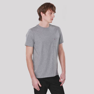 John Henry เสื้อยืดผู้ชาย ทรงเข้ารูป รุ่น JH F425MTSSM11 - สีเทาท็อปดาย