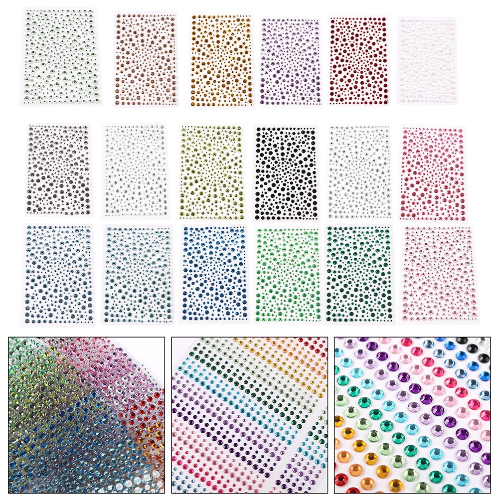 [ราคาต่ํา]สติ๊กเกอร์ Rhinestone สติ๊กเกอร์ For Crystal สติ๊กเกอร์เพชร DIY สําหรับเด็ก ของเล่น