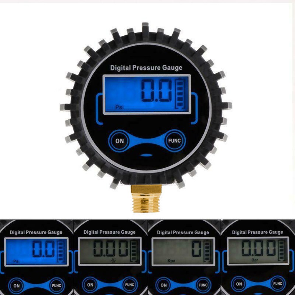 [ราคาต่ํา]เครื่องวัดความดันลมยางแบบดิจิตอล Air PSI Meter รถยนต์รถจักรยานยนต์ Tyre Pressure Monitor