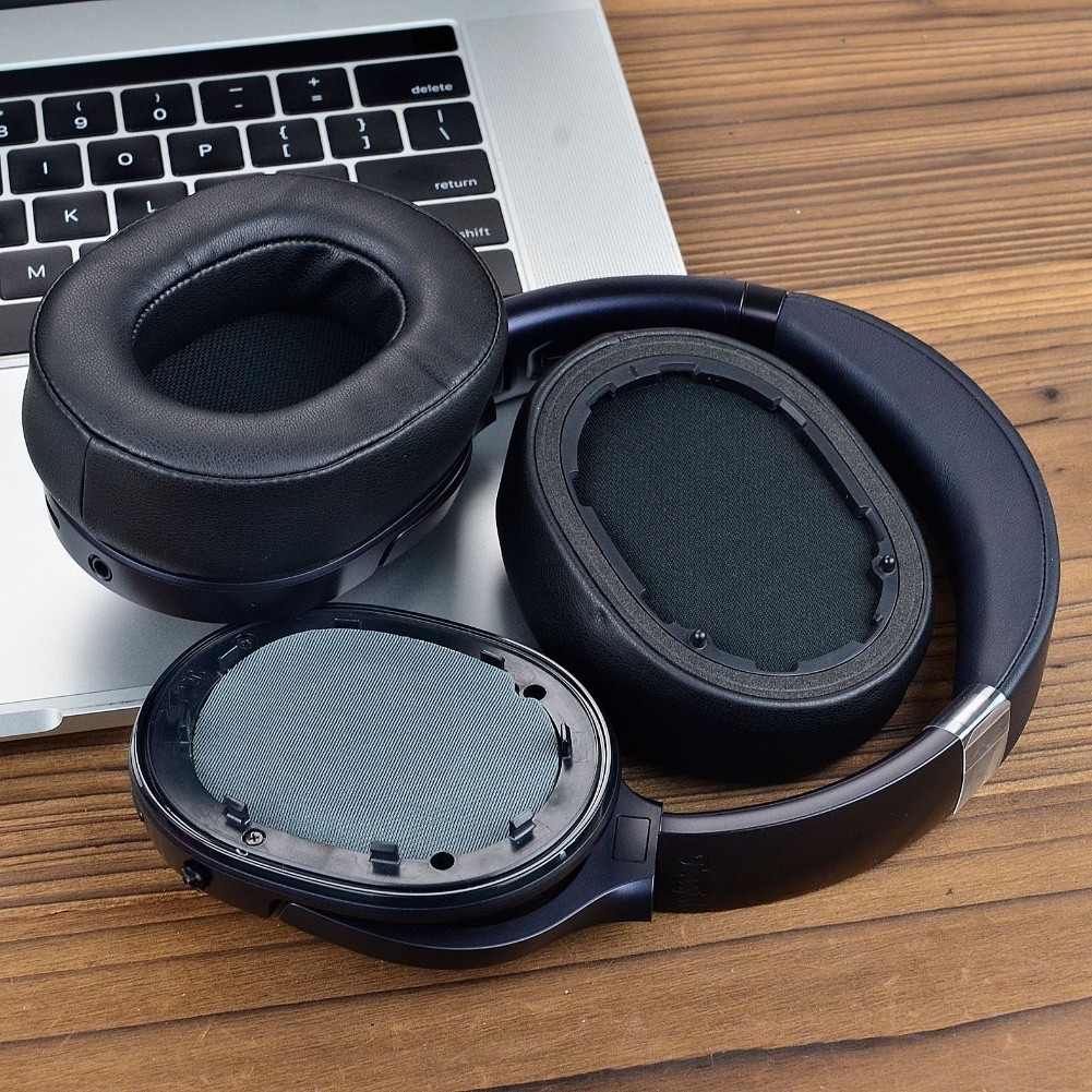 [CSCE]แผ่นรองหูฟังทดแทนสําหรับหูฟัง Tefel REAL BLUE-NC - หนัง PU แบบนุ่ม