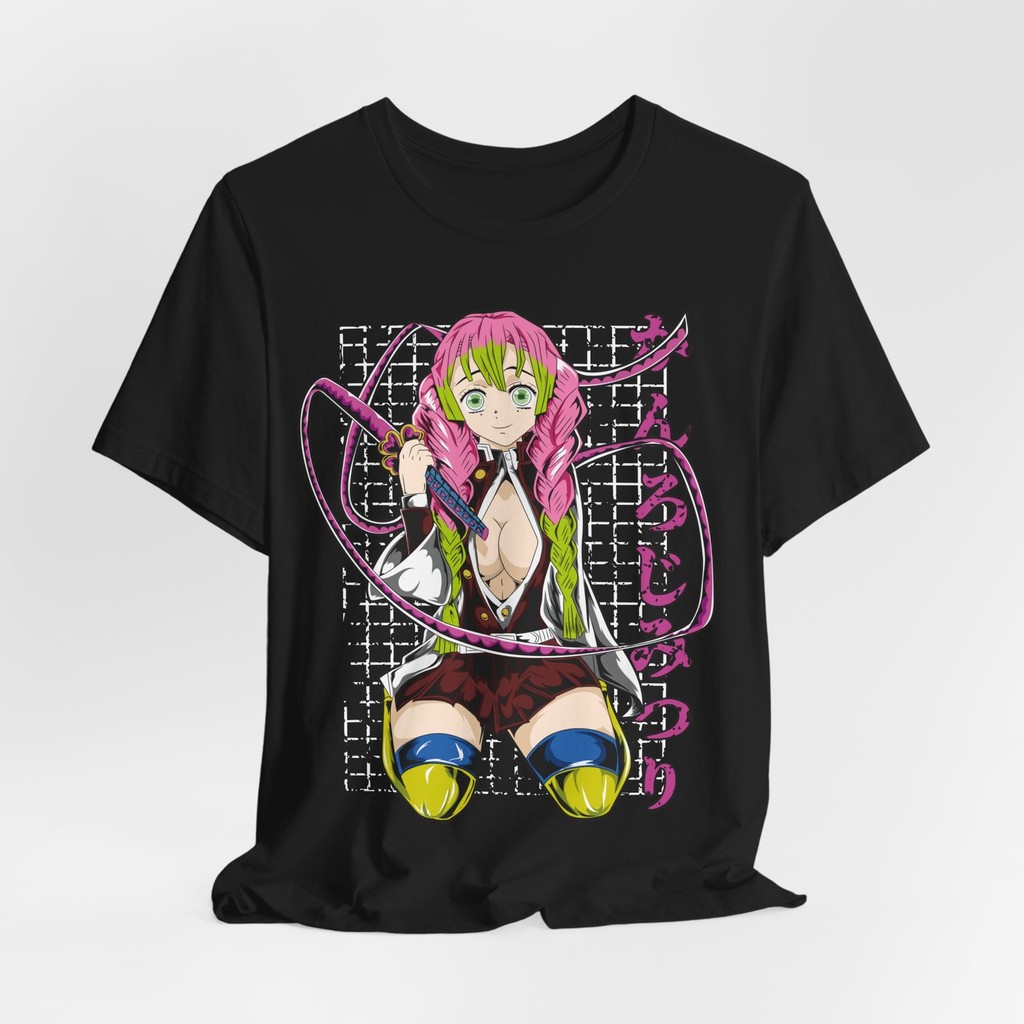 Anime Mitsuri Graphic Tee, เสื้อยืด Unisex, เสื้อยืดอะนิเมะญี่ปุ่น, Manga Waifu