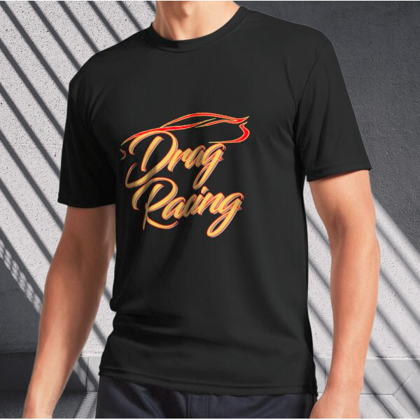 Drag Racing Car 2 Active T-Shirt Logo เสื้อยืดผู้ชายขนาดตลก S ถึง 3Xl