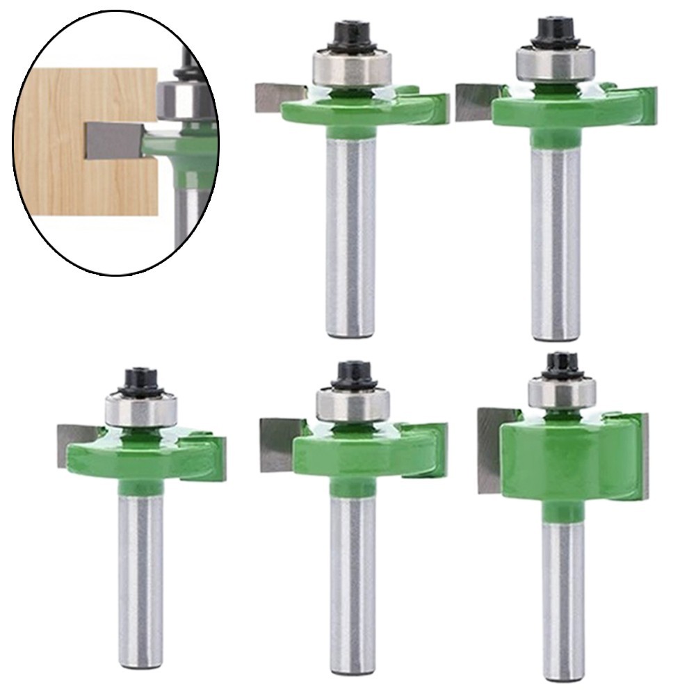 GRCEKRIN อุปกรณ์เสริม 8 มม.Shank T-Slot Router Bit แบริ่งเครื่องตัดมิลลิ่งงานไม้เครื่องมือ