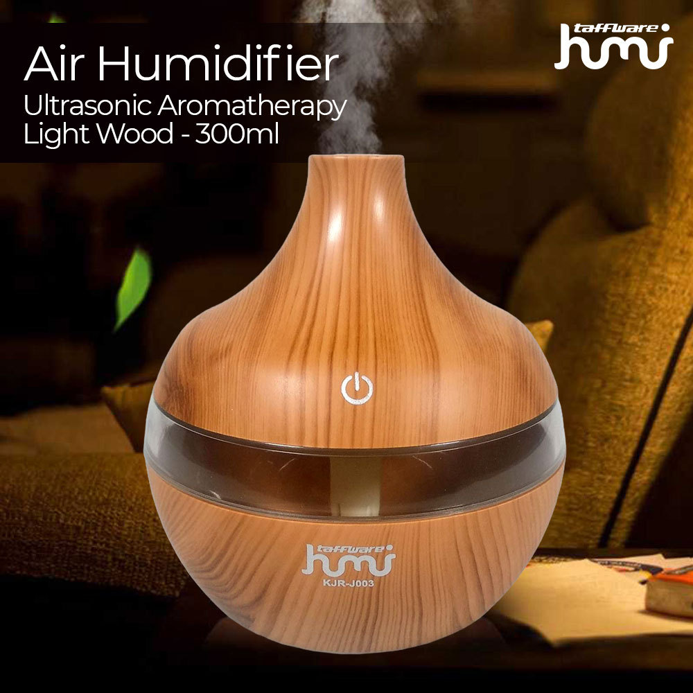 Taffiffware HUMI Air Humidifier Mini Ultrasonic Aroma Diffuser RGB 300ml - KJR-J003