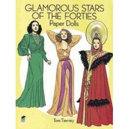 Glamorous Stars of the Forties Paper Dolls (Dover Celebrity Paper Dolls) [Paperback]