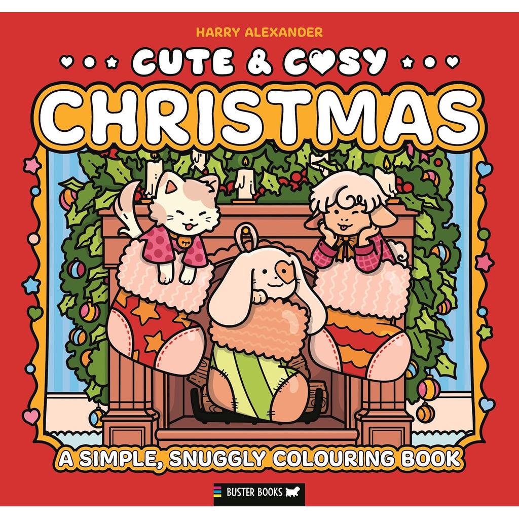 หนังสืออังกฤษใหม่ Cute & Cosy: Christmas : A Simple, Snuggly Colouring Book (Cute & Cosy) [Paperback
