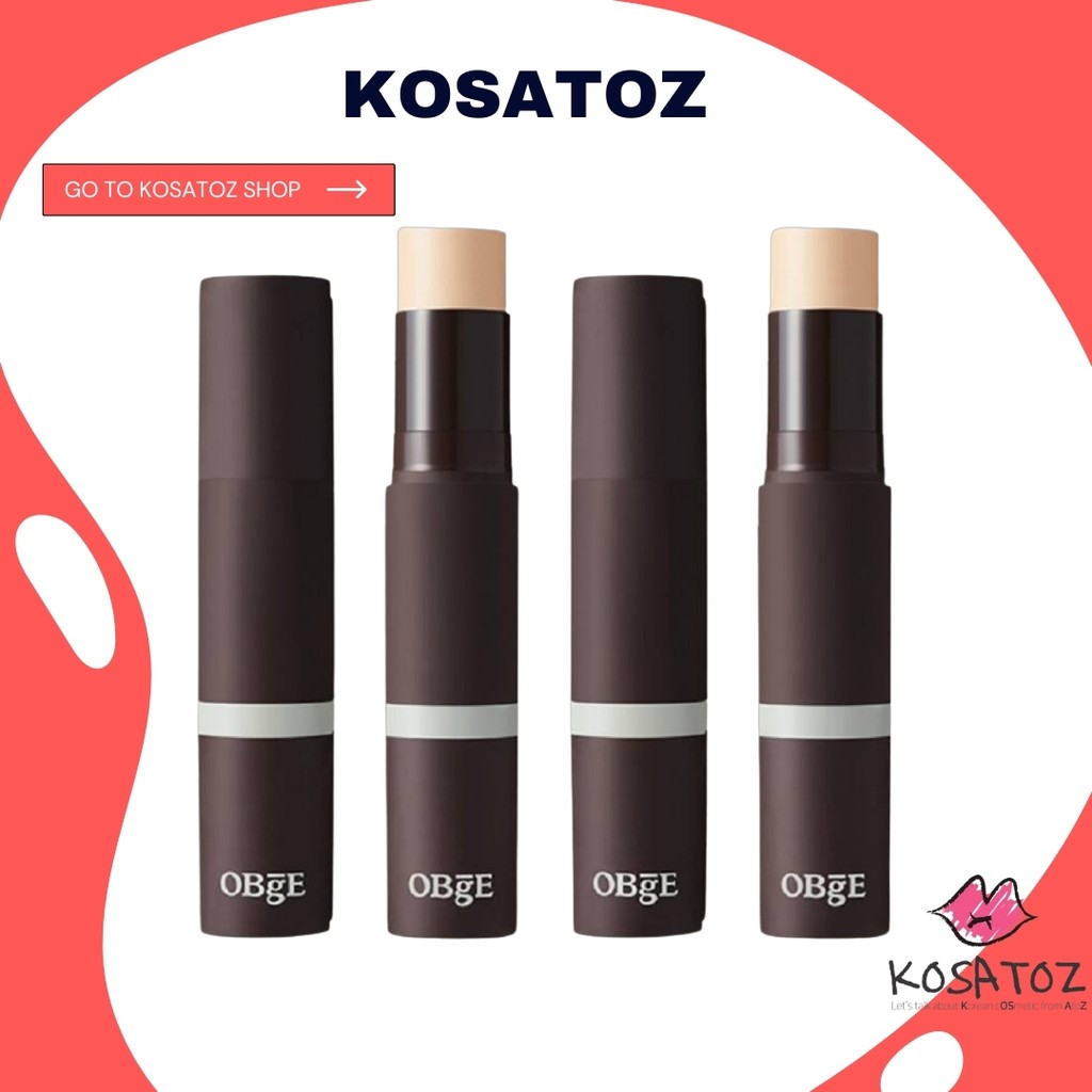 OBGE Natural Cover Foundation รองพื้นแบบแท่ง กึ่งแมตต์ รองพื้นปกปิดไร้น้ําหนัก Full coverage SPF50+ 