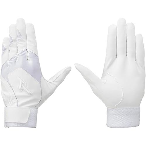 Mizuno batting gloves for both hands high school baseball rule-compliant model 1ejeh02210 white M