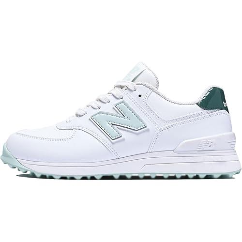 new balance New Balance Golf Shoes 574 v3 WGS574 Spikeless Women s Q3 WHITE/GREEN 25.0 cm 2E