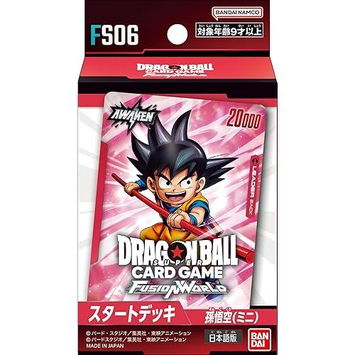 BANDAI Dragon Ball Super Card Game Fusion World Start Deck Son Goku Mini FS06 Ages 9 and up