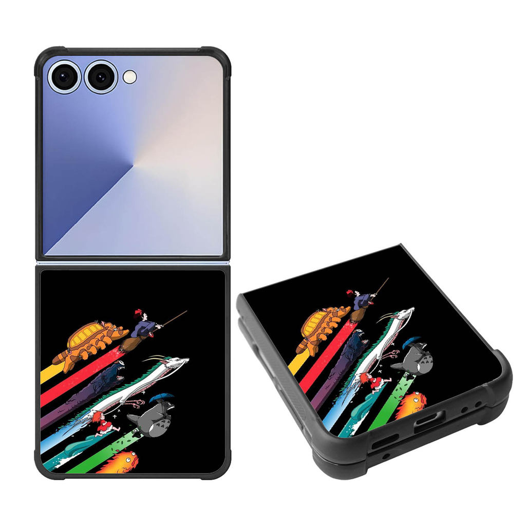 เคสโทรศัพท์ HP Hybrid Samsung Galaxy Z Flip 7 6 5 4 3 5G Studio Ghibli Trails