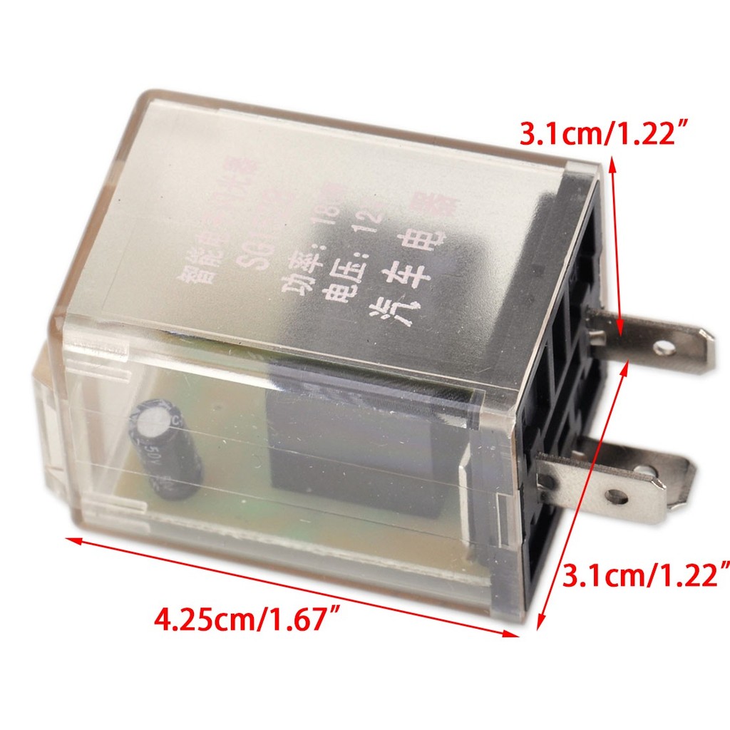 [คลังสินค้าพร้อม] 24V 3Pin LED Flasher Relay Unit สําหรับไฟเลี้ยวรถยนต์ Flasher Relay