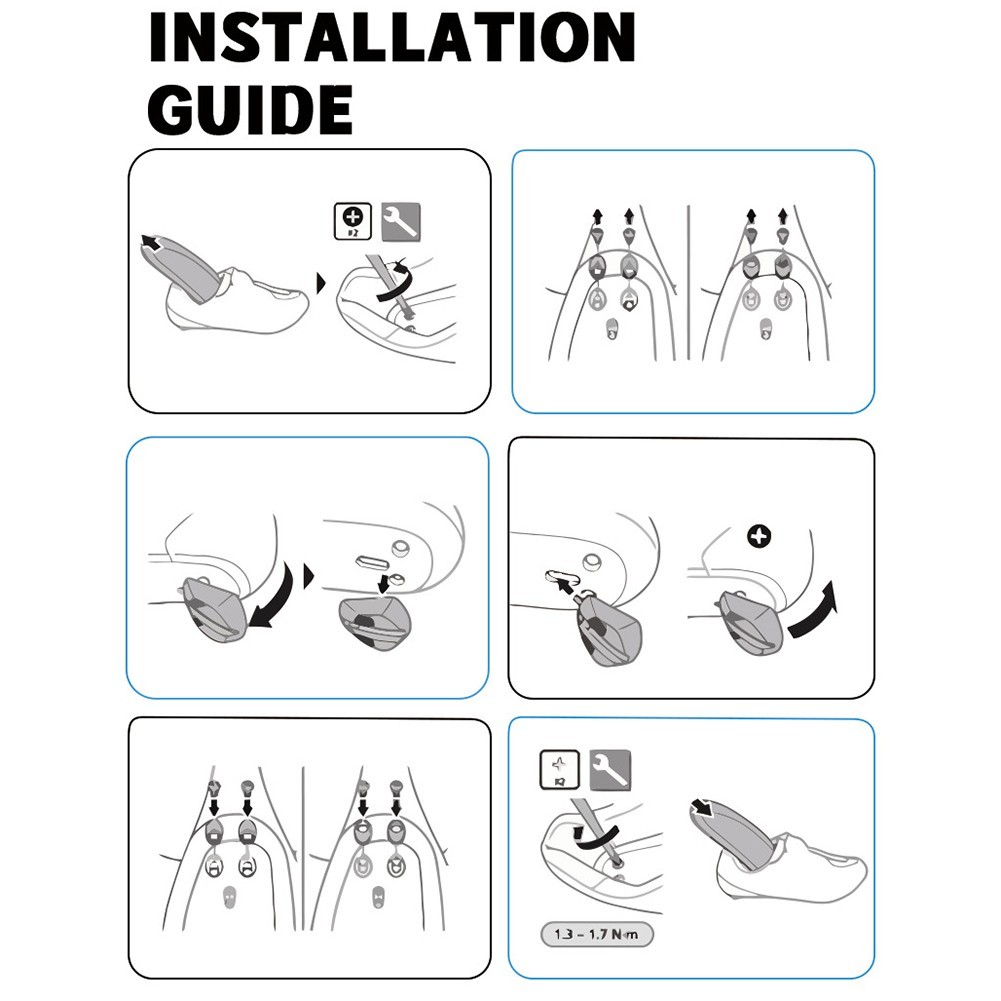 รองเท้าล็อคจักรยานสำหรับ RC901, RC902, RC903 เปลี่ยนส้นและซ่อมแซมได้ง่าย ราคา ถูกที่สุด ดีลบีเคเค แกลเลอรีภาพที่ 3