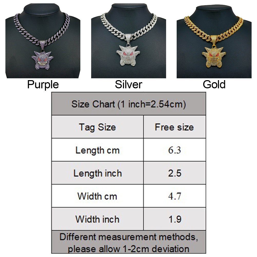 [DML] แฟชั่นอินเทรนด์ โซ่จี้โซ่ สไตล์การ์ตูน สร้อยคอโลหะ