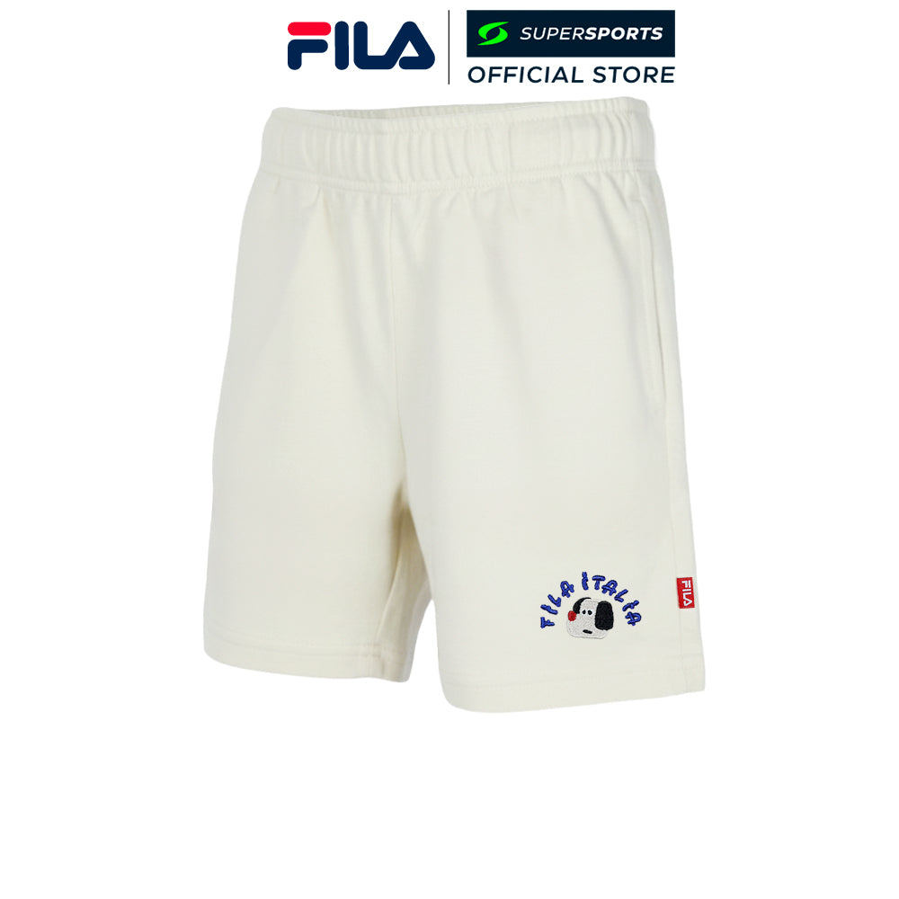FILA Beige กางเกงลำลองขาสั้นเด็ก