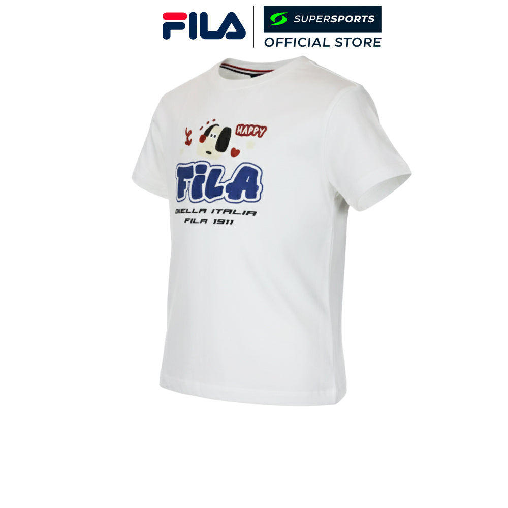 FILA White เสื้อยืดเด็ก TSP251001K