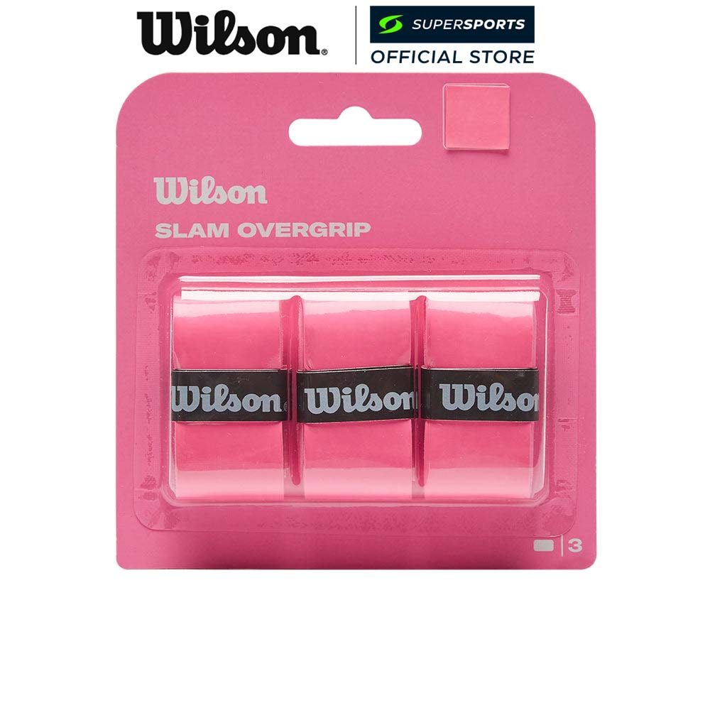 WILSON Slam Overgrip เทปพันด้ามไม้เทนนิส (แพ็คละ 3 ชิ้น)