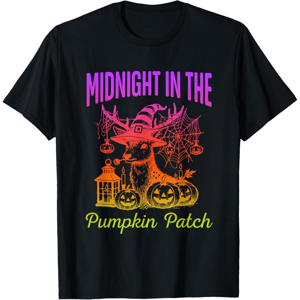 เสื้อยืด Midnight In The Pumpkin Patch