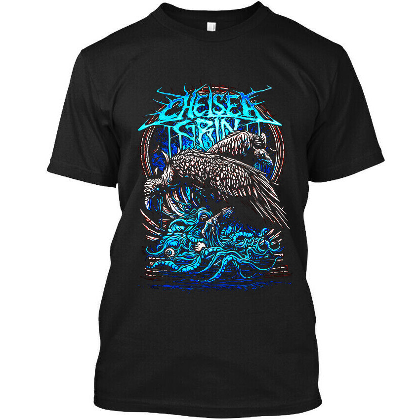 เสื้อยืดบุรุษ Chelsea Grin Music Retro Black ใหม่