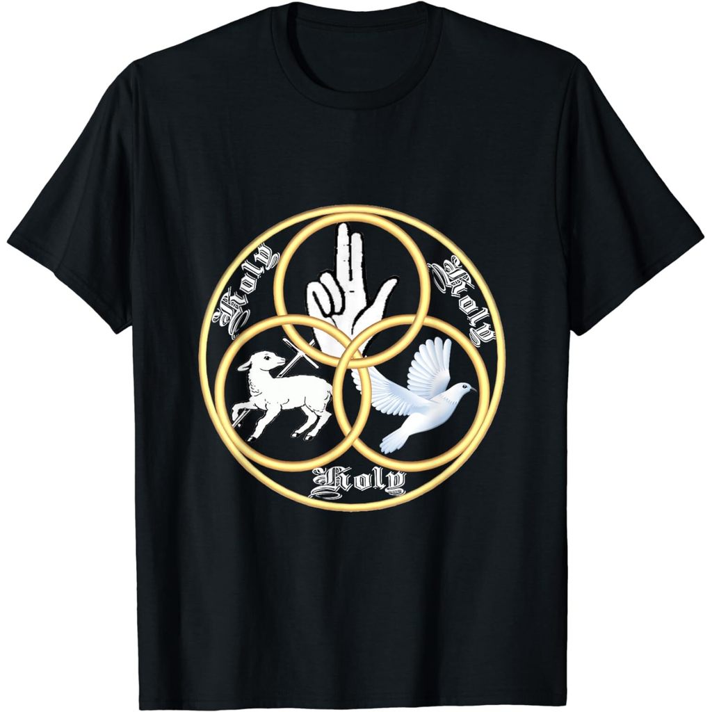 เสื้อยืด Holy Holy Holy Christian Trinity ใหม่